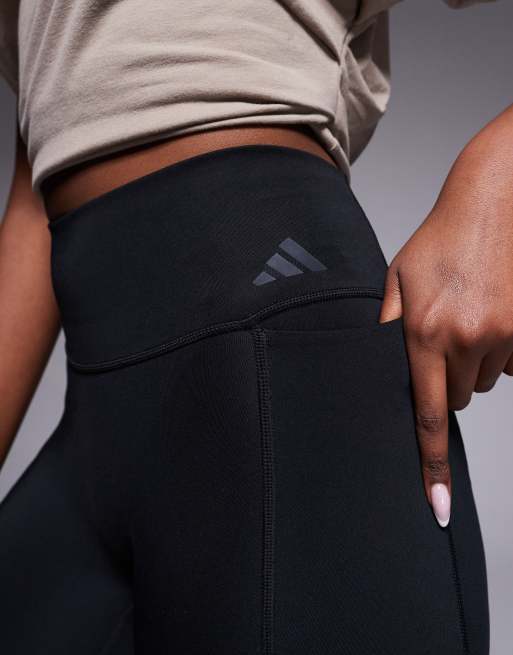 adidas Training – Optime – Lange Leggings in Braun, 3 von 5