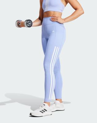 adidas Training - Optime - Leggings in Blau