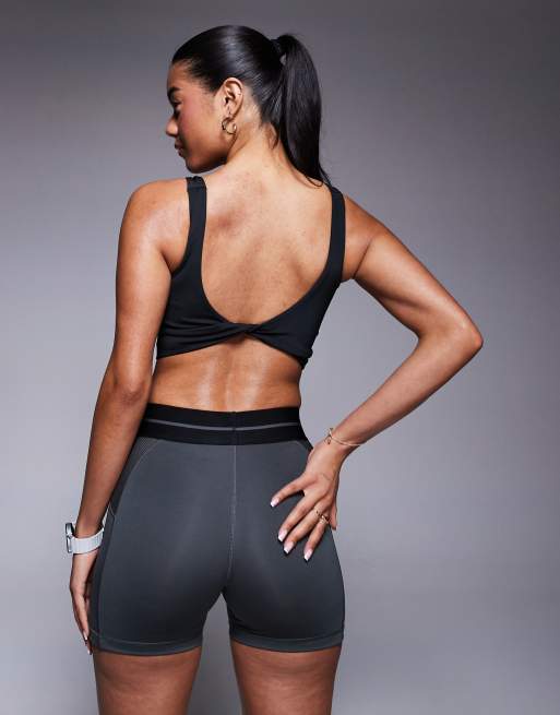 adidas - Training - Optime Power - Tanktop met gedraaide achterkant in zwart, 3 van 4