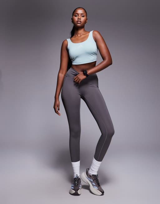 adidas – Training – Optime – Salviagrönt linne, 4 av 4