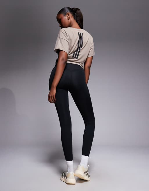 adidas Training - Optime - Sorte leggings i fuld længde, 2 af 5