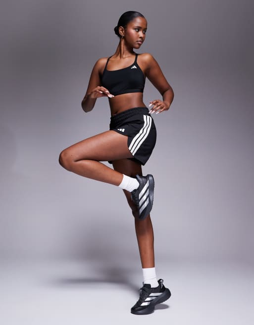adidas - Training - Optime - Sport bh met lichte ondersteuning in zwart, 4 van 4