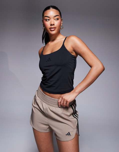 adidas - Training - Optime - Top met bandjes in zwart - view 1