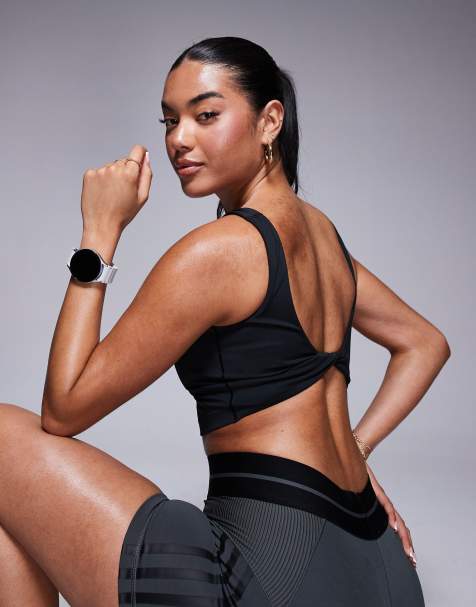 adidas - Training Optime - Top senza maniche con incrocio sulla schiena nero - view 1
