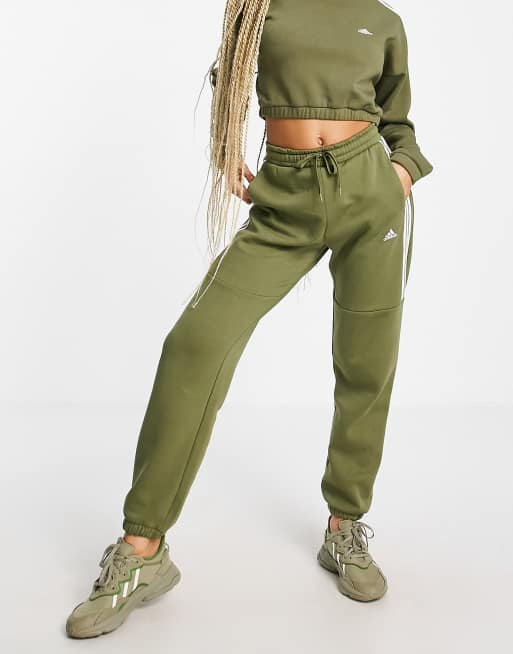 Adidas womens sale khaki tracksuit