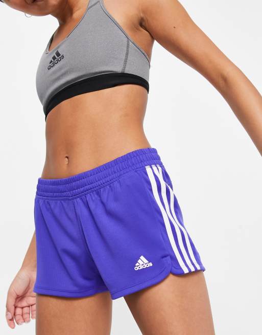 Adidas 3 stripe store knit shorts