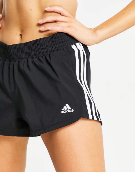 adidas Pacer 3-Stripes Woven Shorts - Black | Women's Training | adidas US