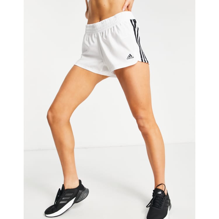 Adidas women's ultimate 2025 woven 3 stripe shorts