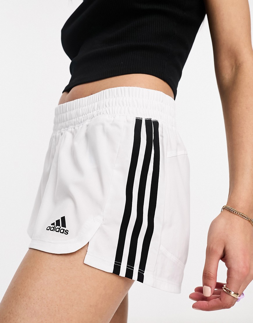 Adidas Originals Adidas Training Pacer 3inch Shorts In White