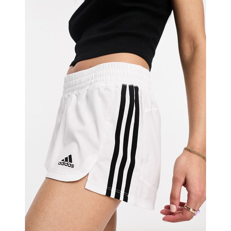 adidas Pacer 3-Stripes Woven Shorts - White | adidas Canada