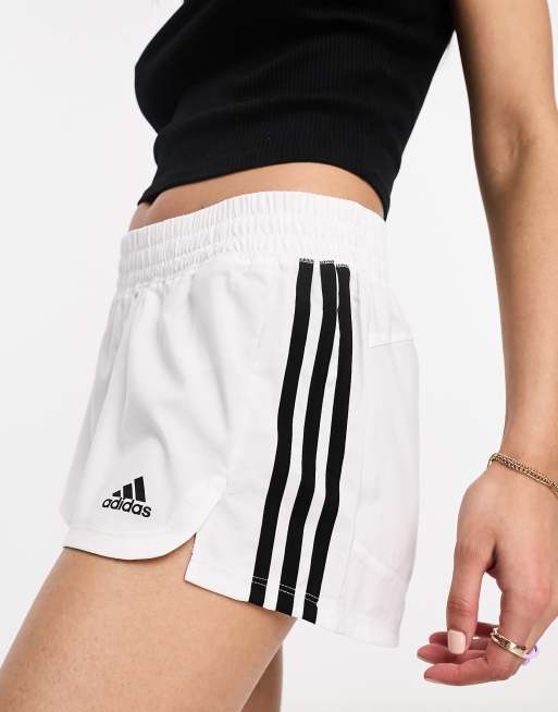 Buy Adidas Pacer 3-Stripes Woven Two-in-One Shorts black/white