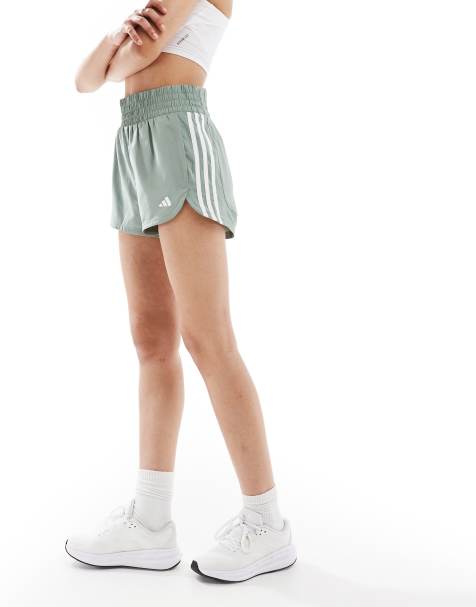 adidas Training - Pacer - Short à taille haute - Vert argenté - view 1