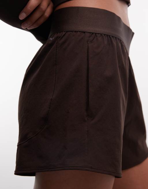 adidas Training Pacer shorts in aurora coffee, 3 of 5