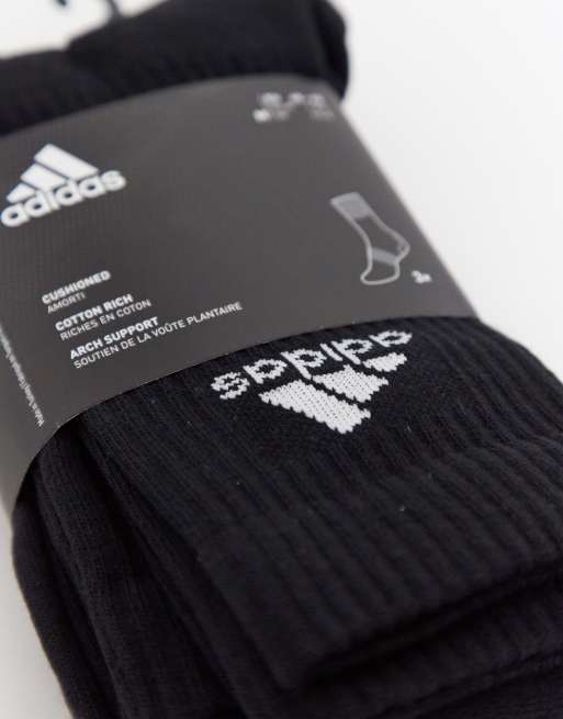 adidas - Training - Pakke med 3 par sportssokker i sort, 4 af 4