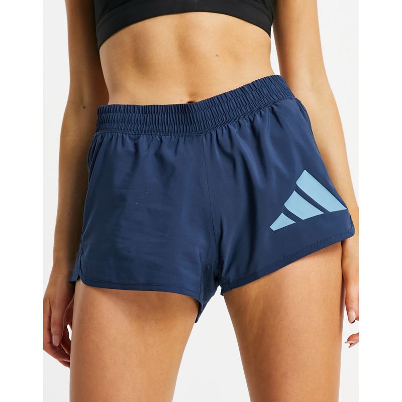 Palestra e allenamento Donna adidas - Training - Pantaloncini con logo a 3 strisce, colore blu