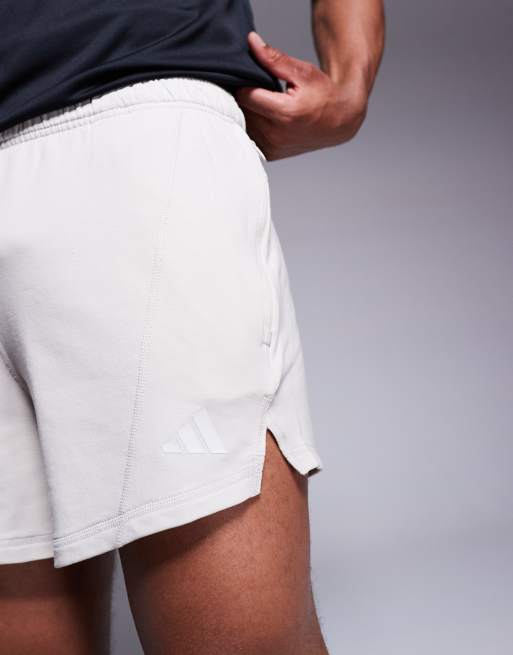 adidas Training pantaloncini D4T da 5" color pietra, 5 di 5