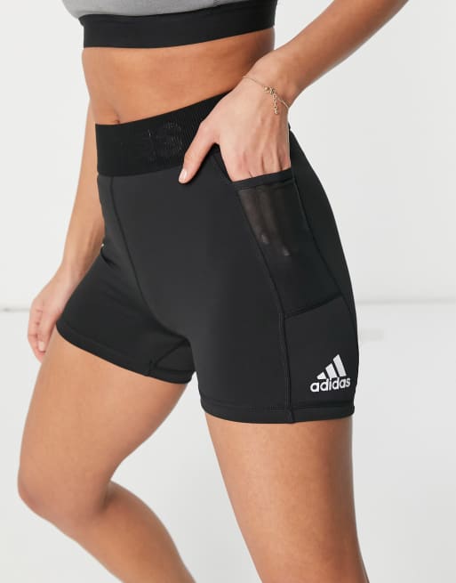 adidas Training - Pantaloncini in tessuto Techfit da 3 pollici, colore nero