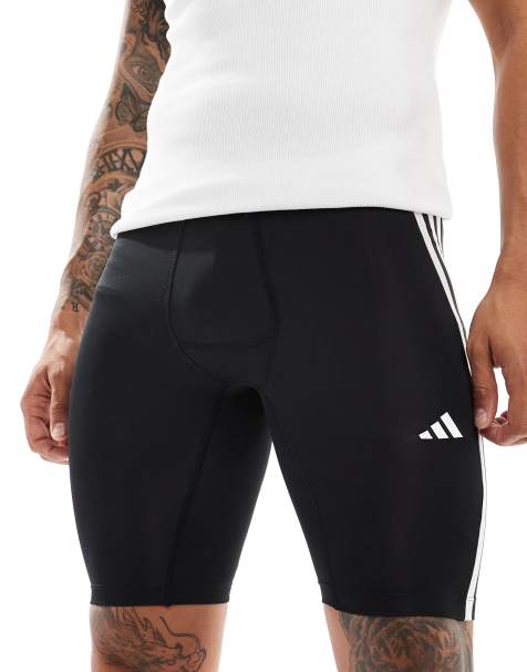 adidas - Training - Pantaloncini neri in tessuto Techfit - view 1