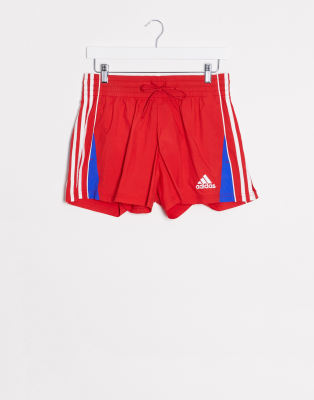 pantaloncini adidas rossi