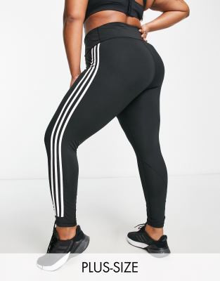 Adidas Originals Adidas Training Future Icons Wrapped Stripe Leggings In Black