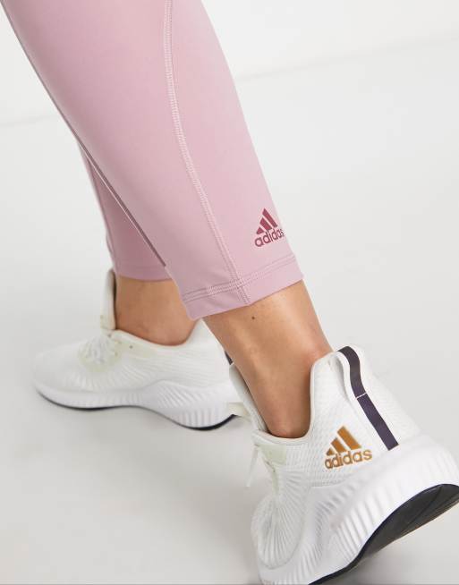 adidas Training Plus - Essential - Legging longueur cheville à 3 bandes - Rose, 2 de 4