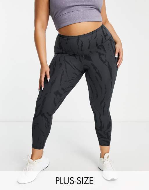 adidas Training plus Icons graphic leggings in black