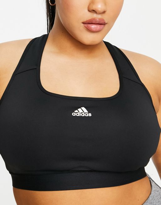 The North Face Training Flex mid support sports bra in pale blue