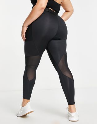 adidas leggings with mesh