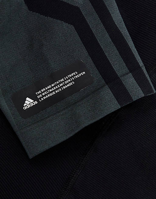  adidas Training Plus Sculpt leggings with seam detail in black 