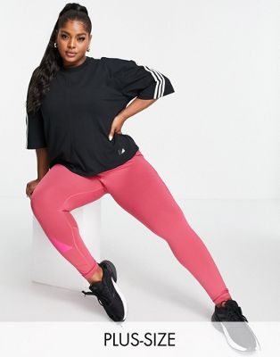 Femme adidas Training Plus - T-shirt à trois bandes - Noir