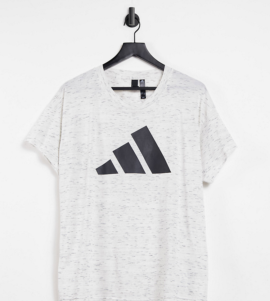 Adidas Training Plus t-shirt in gray-Grey