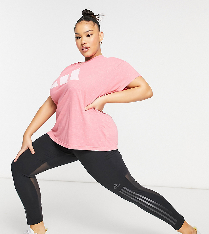 Adidas Performance - Adidas training plus t-shirt in pink
