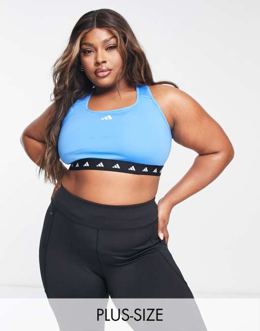 adidas Training Plus - Techfit - Brassière de sport à maintien  intermédiaire - Bleu