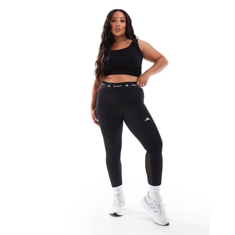 adidas Training plus techfit stash pocket full-length leggings in