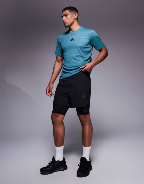 adidas - Training - Power - 2 in 1 short in zwart - view 1