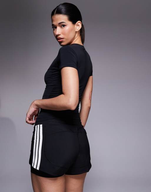 adidas Training – Power Essentials – Czarna krótka koszulka, 3 z 4
