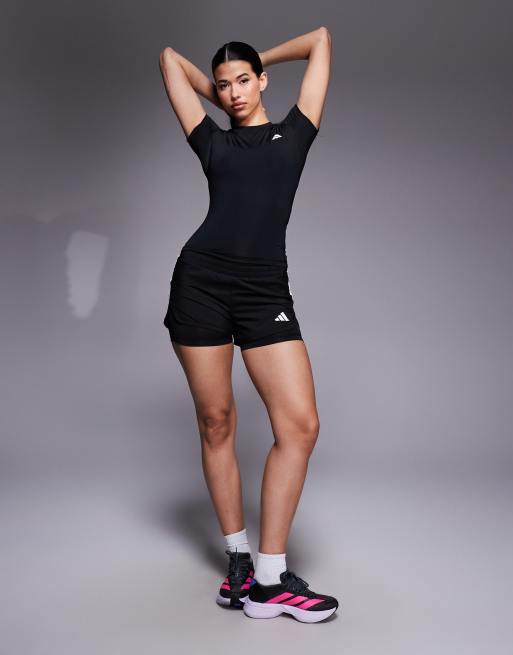 adidas Training – Power Essentials – Knapp geschnittenes T-Shirt in Schwarz, 2 von 4