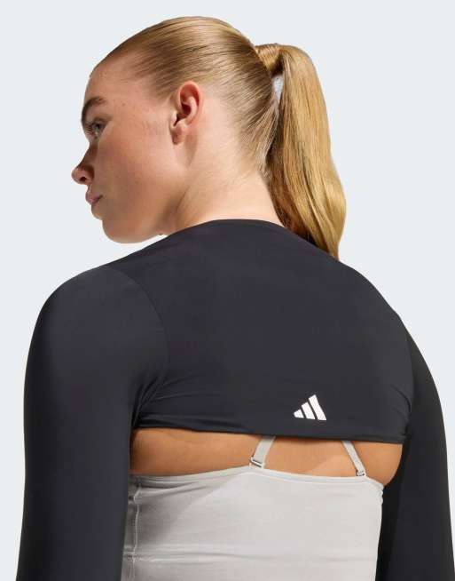 adidas Training Power Essentials Shrug in Schwarz, 3 von 4