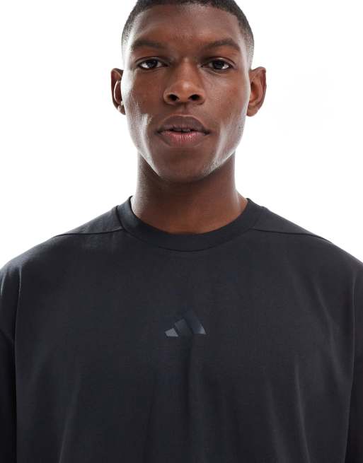 adidas Training Power oversize tee in black , 5 of 5