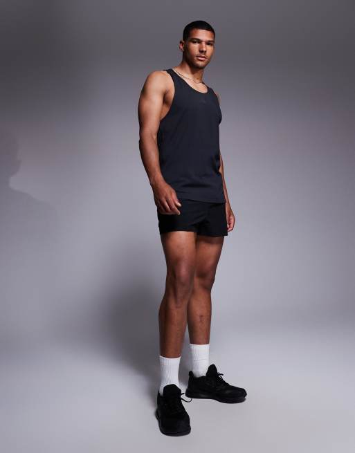 adidas Training Power stringer vest in black, 4 of 4