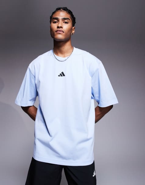 adidas - Training Power - T-shirt blu polvere - view 1