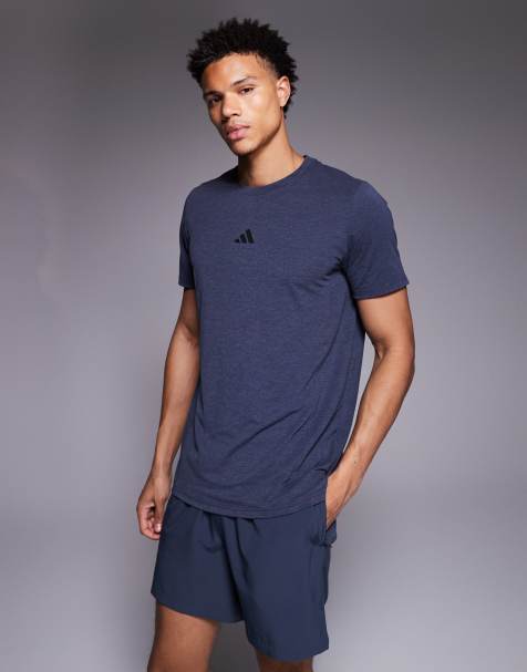 adidas Training – Power – T-Shirt in dunklem Marineblau - view 1