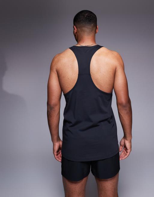 adidas Training – Power – Trägertop in Schwarz mit Ringerrücken, 3 von 4