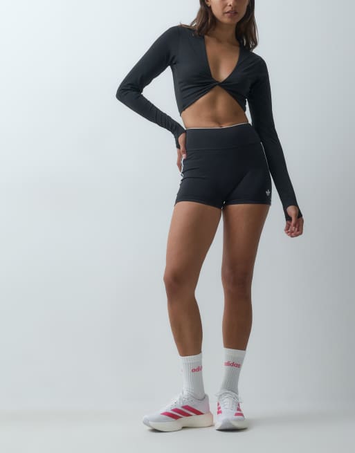 adidas Training Power twist long sleeve top in black, 2 of 4