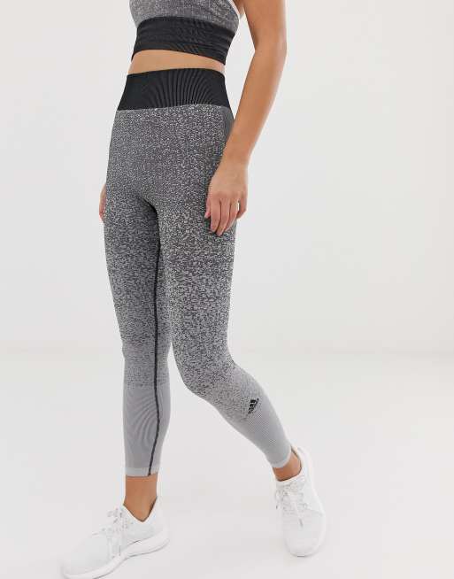 Adidas training primeknit leggings in sales grey