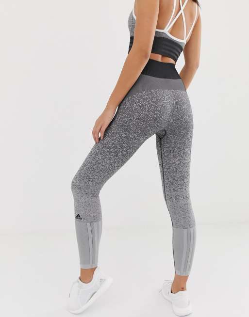 adidas Training primeknit leggings in grey