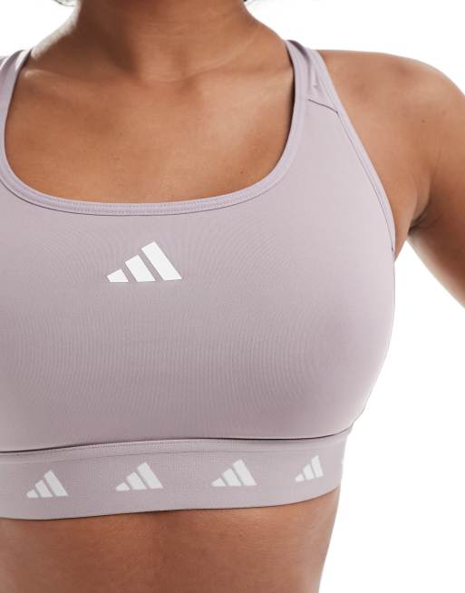 adidas Training PWR Soutien gorge de sport maintien interm diaire Lilas