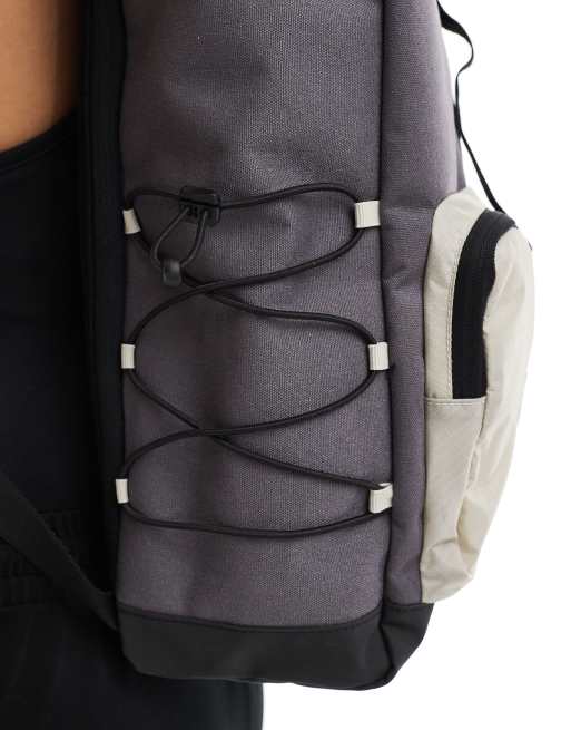 adidas Training roll top backpack in grey and stone | ASOS