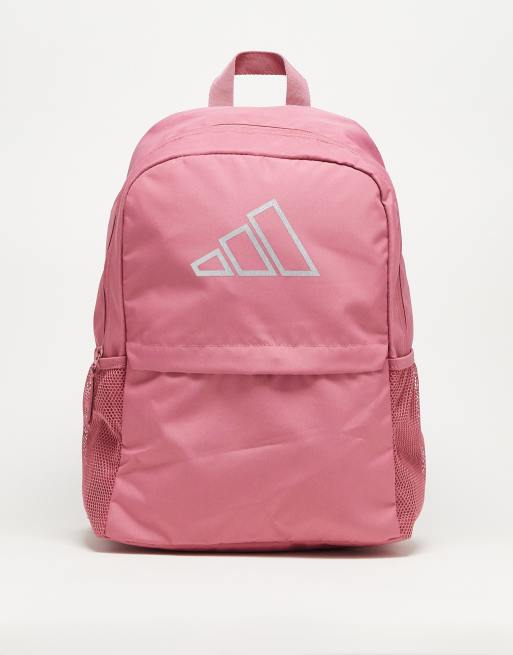 adidas Training – Różowy plecak z logo i motywem 3 pasków