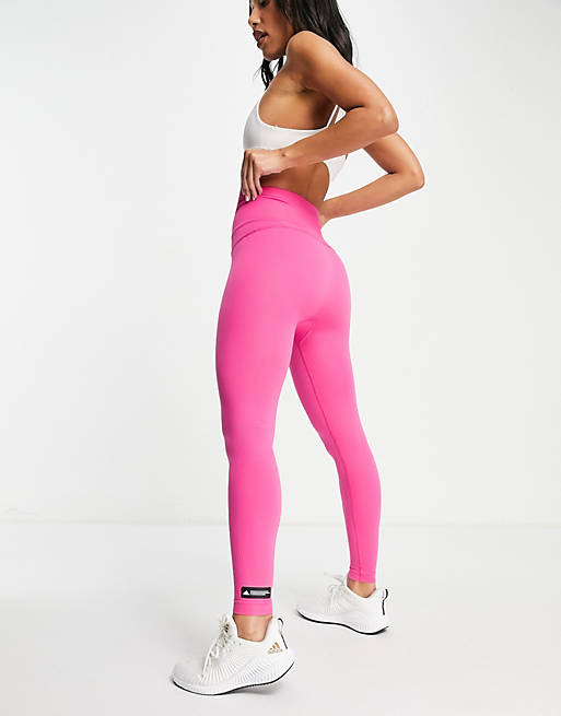 Blue pick up Collapse adidas Training Sculpt seamless leggings in pink | ASOS